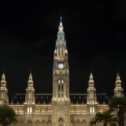  Rathaus building in Vienna Austria
