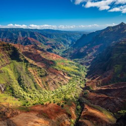 View down Waimea Canyon on Kauai