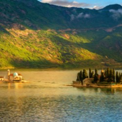 St George in the Bay of Kotor painting