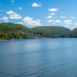 Early fall colors on Cheat Lake in Morgantown WV