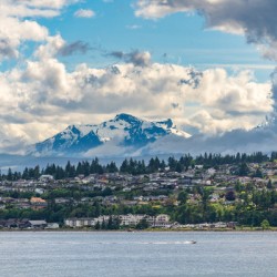 Campbell River in British Columbia with Golden Hinde