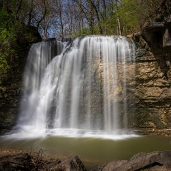 Hayden Run Falls in Dublin Ohio after heavy rain