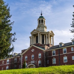 Facade of iconic Stuyvesant Hall at Ohio Wesleyan University