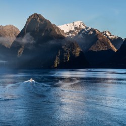 Fjord of Milford Sound in New Zealand