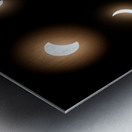 Composite of the stages of 2024 solar eclipse Metal print