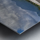 Hanalei pier and bay after heavy rain in the mountains Metal print