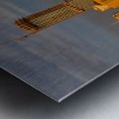 Waterline dominates city skyline of Austin Texas at sunset in 20 Metal print