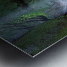 Floodlit waterfall in Shanklin Cline a tourist attraction on the Metal print