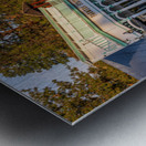 Farmers State Bank on the main street of the historic town of Wi Metal print