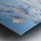 View of the Austin skyline at sunset over Barton Springs swimmin Metal print