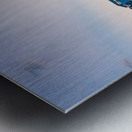 Skyline of Nashville in the evening Metal print