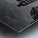 Black and White Woodburn Hall at West Virginia University Metal print