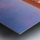 Aerial panorama of the frozen Cheat Lake in Morgantown Metal print