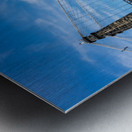 Suspension bridge over the Ohio river in Wheeling Metal print