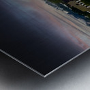 Moody view of city of Alexandria in Virginia at sunset Impression metal