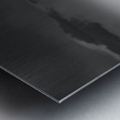 Lycabettus hill rises above Athens in a storm Metal print