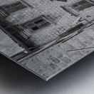 Narrow streets in Kotor in black and white Metal print