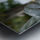 Statue of bust of Lawrence Durrell in Corfu Metal print