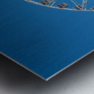 White ferris wheel on Steel Pier in Atlantic City Metal print