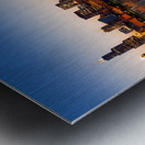 Chicago Skyline at sunset from the Observatory Metal print