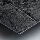 Ferris Wheel ride at abandoned funfair  Metal print