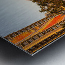 Newly restored tiling mural on Rainbow Tower Metal print