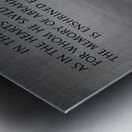 President Lincoln statue Metal print