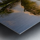 Cruise ship leaves St Thomas Metal print