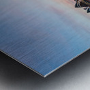 Dramatic panoramic sunset photo Sydney harbor Metal print