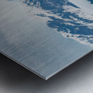 The Hubbard glacier near Valdez in Alaska on cloudy day Metal print