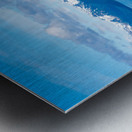 Broad panorama of the mountain range at Icy Strait Point in Alas Metal print