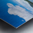 City of Juneau in Alaska seen from the water in the port Metal print