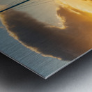 Sunrise over Diamond Head from Waikiki Hawaii Metal print