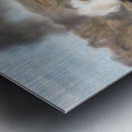 WMSR Steam train powers along railway Metal print