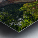 Old cotswold stone house in Honington Metal print