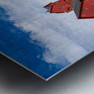 Old Red Mill in Jericho Vermont during the fall Metal print