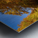 Narrow hairpin bend in Smugglers Notch in Vermont Metal print