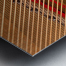 Interior of grand piano with strings Metal print
