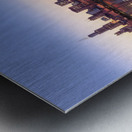 Sunset over city skyline Chicago from Observatory Metal print