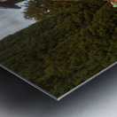 Old wooden cross in Stokesay graveyard Metal print