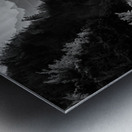 Black and white sunset on Na Pali coastline Metal print