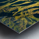 Fluted hills on Na Pali coast of Kauai Metal print