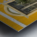 Wall mural on building in Punta Arenas in Chile Metal print