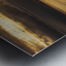 Golden sunset on a cruise on a calm Pacific ocean Metal print