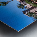 Artificial waterways around Souk Madinat Jumeirah in Dubai Metal print