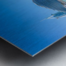 Iconic Burj al Arab behind newly constructed Marsa al Arab hotel Metal print