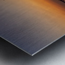 Light show on Ain Dubai observation wheel at sunset Metal print