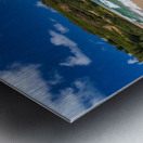 View along Kahili or Rock Quarry beach on north coast Kauai Metal print