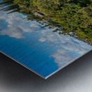 Rugged coastline of Sealodge beach in Princeville on Kauai Metal print