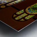Three beautiful Tiffany stained glass windows from 1896 Metal print